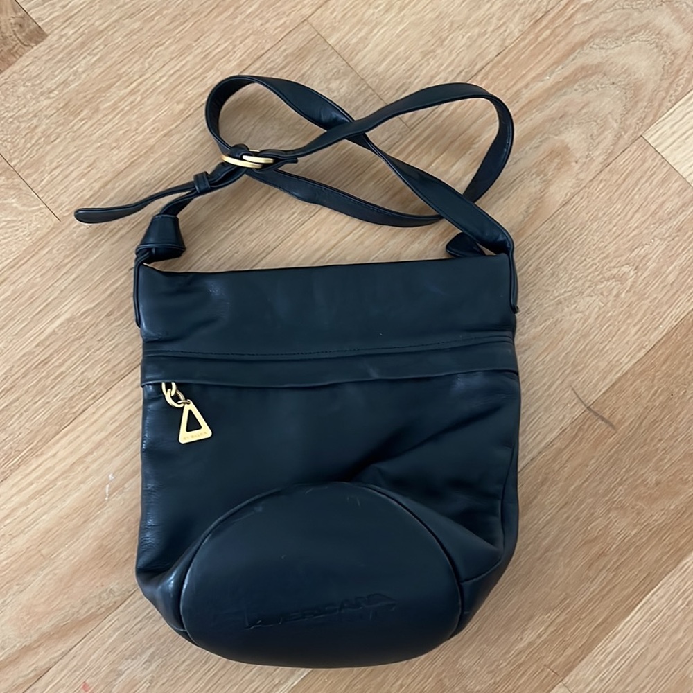 Americana by Sharif Bucket Crossbody, navy blue